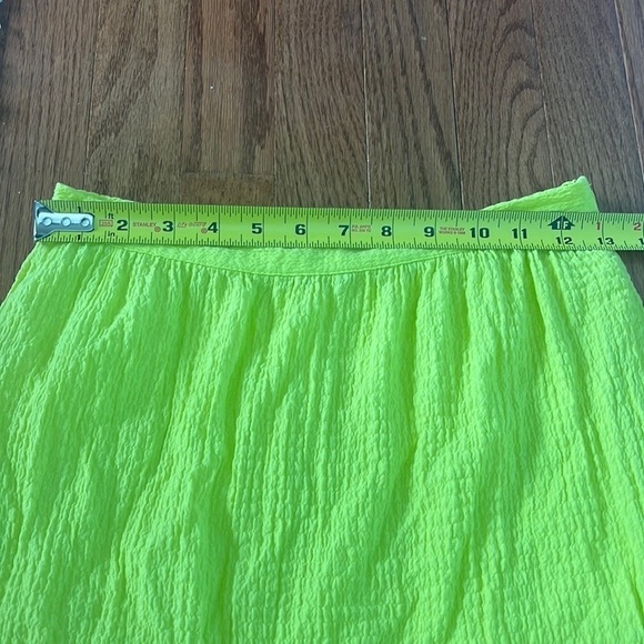 Urban Outfitters Lime Green High Waisted Tiered Ruffle Odessa Midi Skirt Size S - Picture 5 of 9